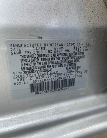 
								Salvaged Cars 2024 Nissan Versa full									